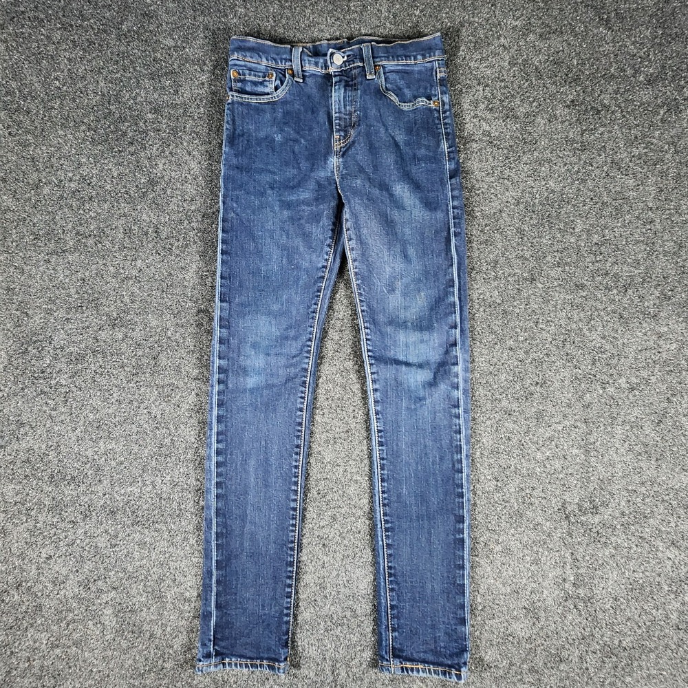 Levi's Lot 512 Premium Big E Blue Jeans Mens 29x32‎ Slim Tapered Dark Wash Denim